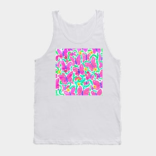 Preppy children butterflies doodle Tank Top